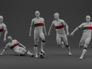 Portugal 2022 Away Jersey 3D 模型