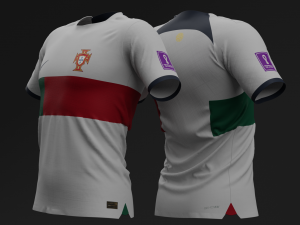 Portugal 2022 Away Jersey 3D Model