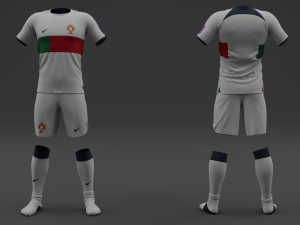 Portugal 2022 Away Jersey 3D Model