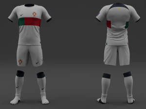 Portugal 2022 Away Jersey 3D Model