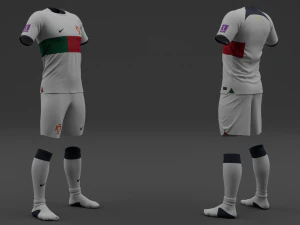 Portugal 2022 Away Jersey 3D Model