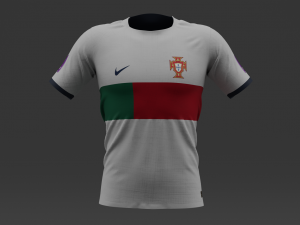 Portugal 2022 Away Jersey 3D Model