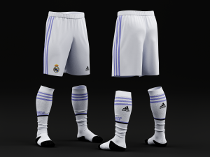 Benzema Ballon Dor Special Edition Real Madrid 2022 Home Jersey Model 3D