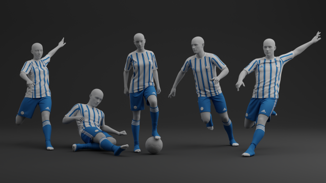 Custom Jersey 1 3D Model .c4d .max .obj .3ds .fbx .stl .blend 