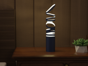 Whirl Table Lamp 3D Model