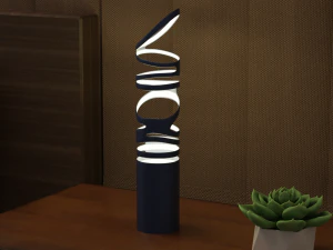 Whirl Table Lamp 3D Model