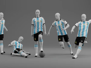 Camisa Principal Argentina 2022 Modelo 3D