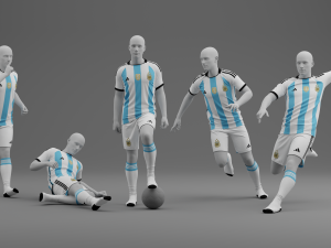 Argentina 2022 Home Kit 3D-Modell