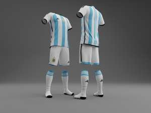 Argentina 2022 Home Kit 3D-Modell