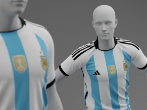Argentina 2022 Home Kit 3D-Modell