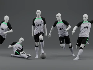 Str&oacute;j treningowy Liverpoolu na rok 2023 Model 3D
