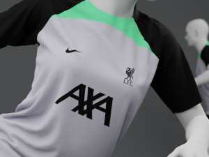 Liverpool 2023 Training Kit 3D-Modell