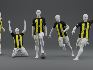 Al Hilal 2023 Home Kit 3Dモデル