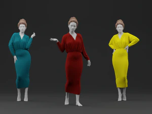 Sukienka oł&oacute;wkowa Model 3D