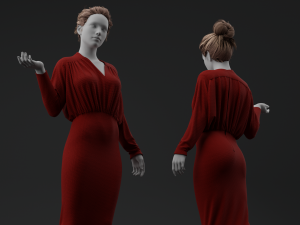 Pencil Dress 3Dモデル