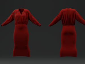 Pencil Dress 3Dモデル