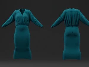 Pencil Dress 3D Model