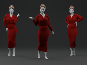 Pencil Dress 3Dモデル