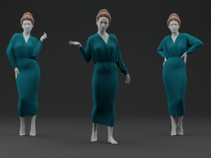Pencil Dress 3Dモデル