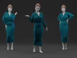 Pencil Dress 3D Model