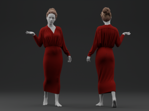Pencil Dress 3Dモデル