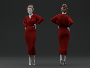 Pencil Dress 3Dモデル