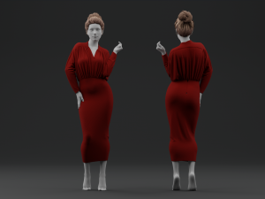 Pencil Dress 3Dモデル