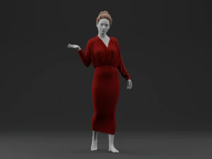 Pencil Dress 3D Model