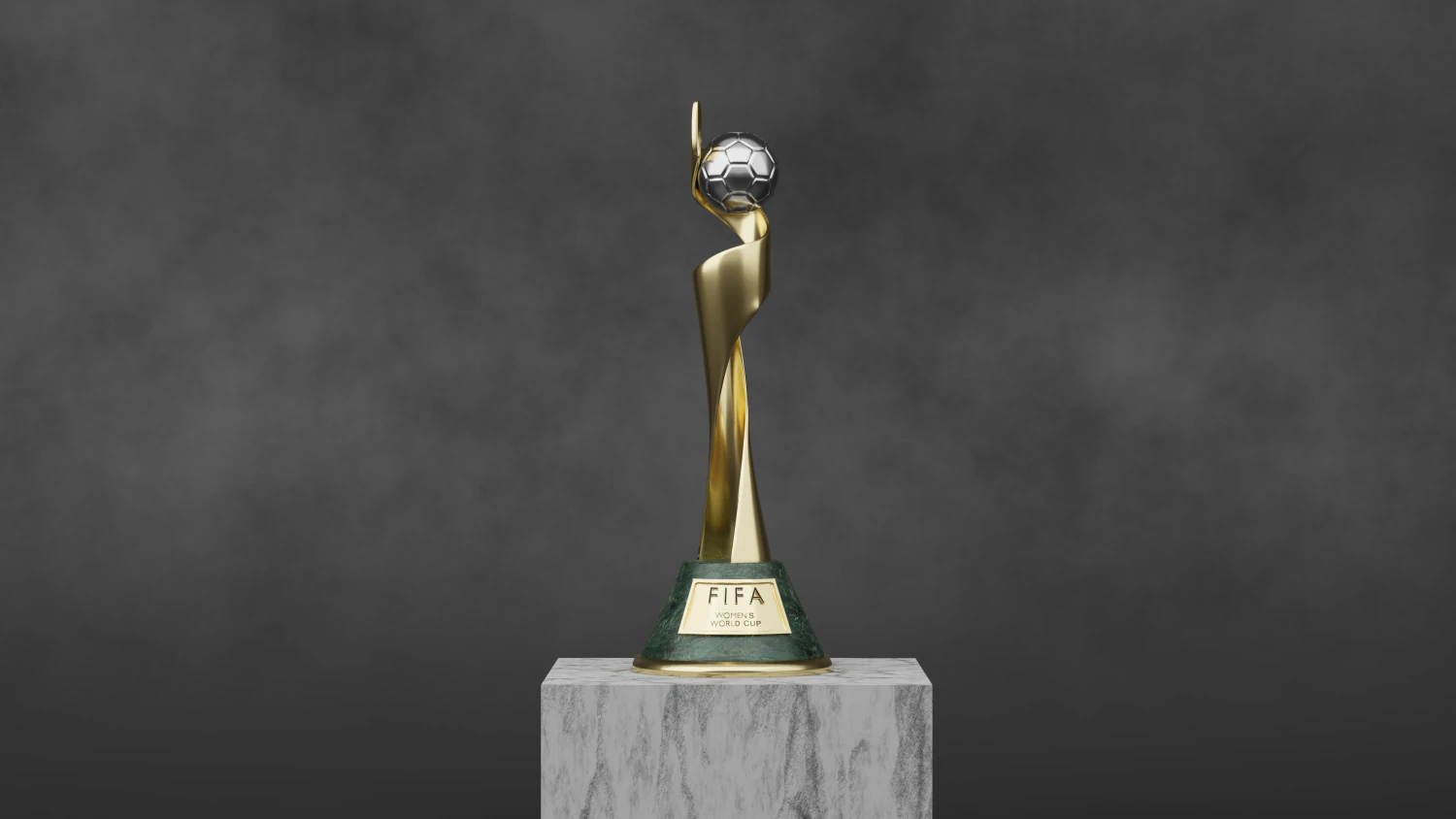 Women World Cup Trophy 3D Model .c4d .max .obj .3ds .fbx .stl .blend 