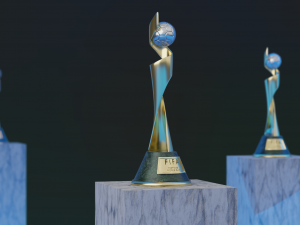 Women World Cup Trophy 3D Model