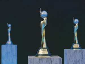 Women World Cup Trophy 3D Model