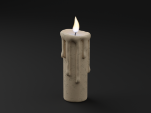 Classic Candle Model 3D