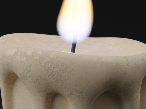 Classic Candle Model 3D