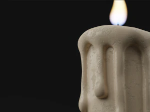 Classic Candle 3D Model