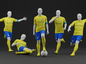 Al Nassr 2023 Home Jersey 3D Model