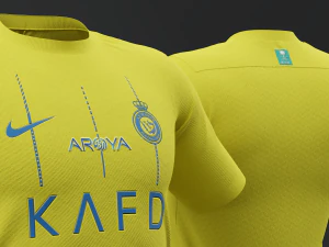 Al Nassr 2023 Home Jersey 3D Model