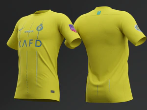 Al Nassr 2023 Home Jersey 3D Model