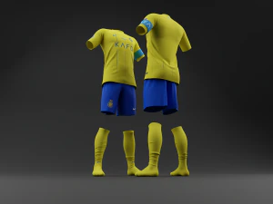 Al Nassr 2023 Home Jersey 3D Model