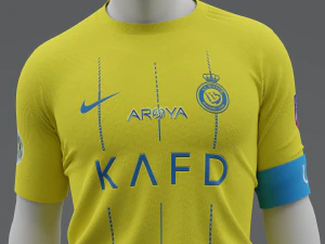 Al Nassr 2023 Home Jersey 3D Model