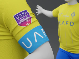 Al Nassr 2023 Home Jersey 3D Model