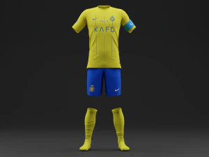 Al Nassr 2023 Home Jersey 3D Model
