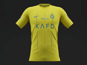 Al Nassr 2023 Home Jersey 3D मॉडल