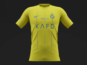 Al Nassr 2023 Home Jersey 3D Model