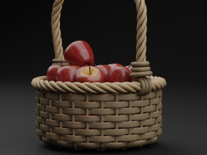 Realistic Red Apples 3D Model