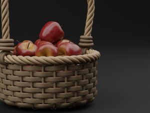 Realistic Red Apples 3D Model