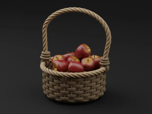 Ma&ccedil;&atilde;s Vermelhas Realistas Modelo 3D