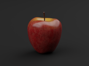 Realistic Red Apples 3D Model