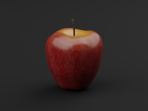 Realistic Red Apples 3D Model