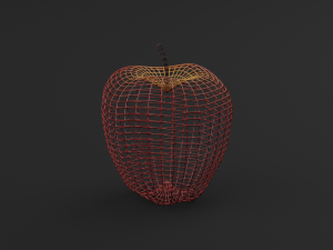 Realistic Red Apples 3D Model