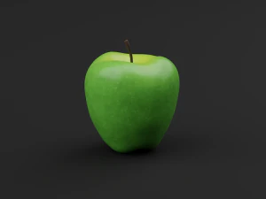 Realistic Green Apples 3D Model
